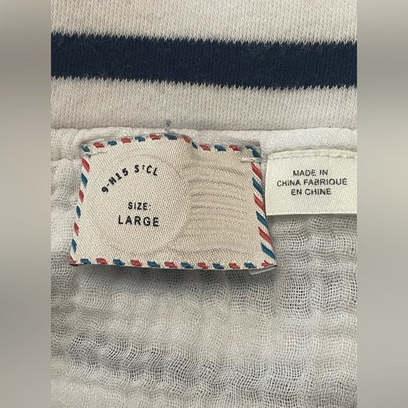 Anthropologie || Postmark || Mixed Media Top || Large - Picture 8 of 9